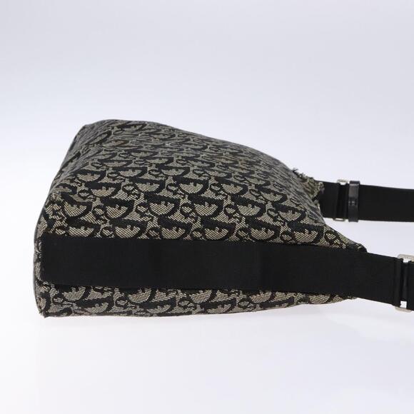 DIOR Trotter Canvas Shoulder Bag Navy Silver - Picture 4 of 12